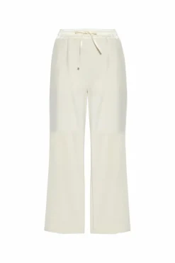 JIL SANDER+ kremowy Wełniane spodnie