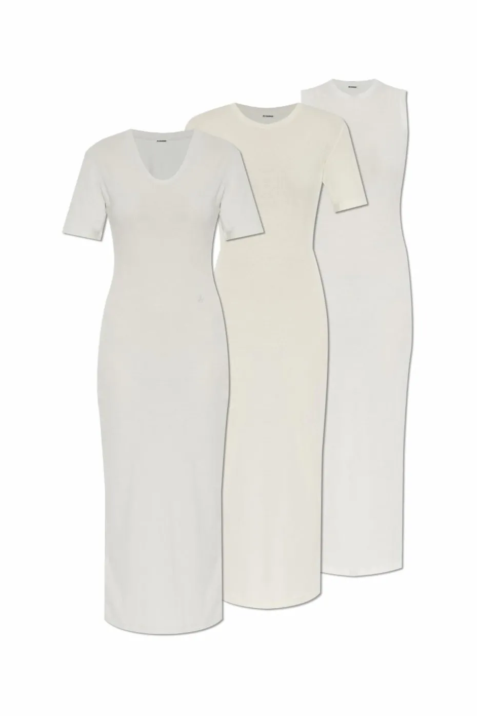 JIL SANDER+ MULTIKOLOR Zestaw trzech sukienek