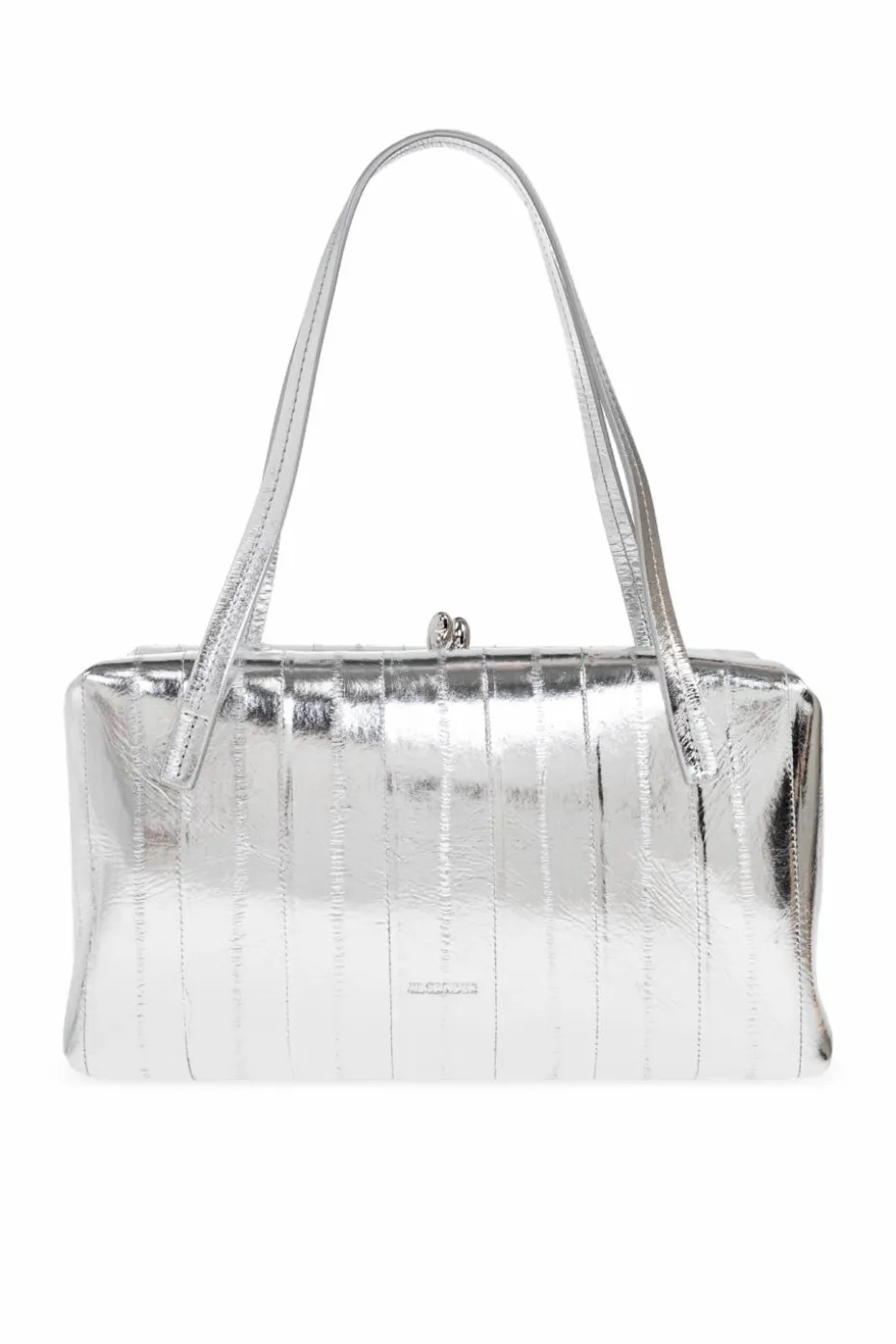 JIL SANDER SREBRNY Torba na ramię `Knot`