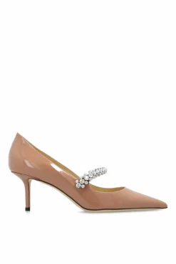 Jimmy Choo beżowy Lakierowane buty na obcasie ‘Bing’
