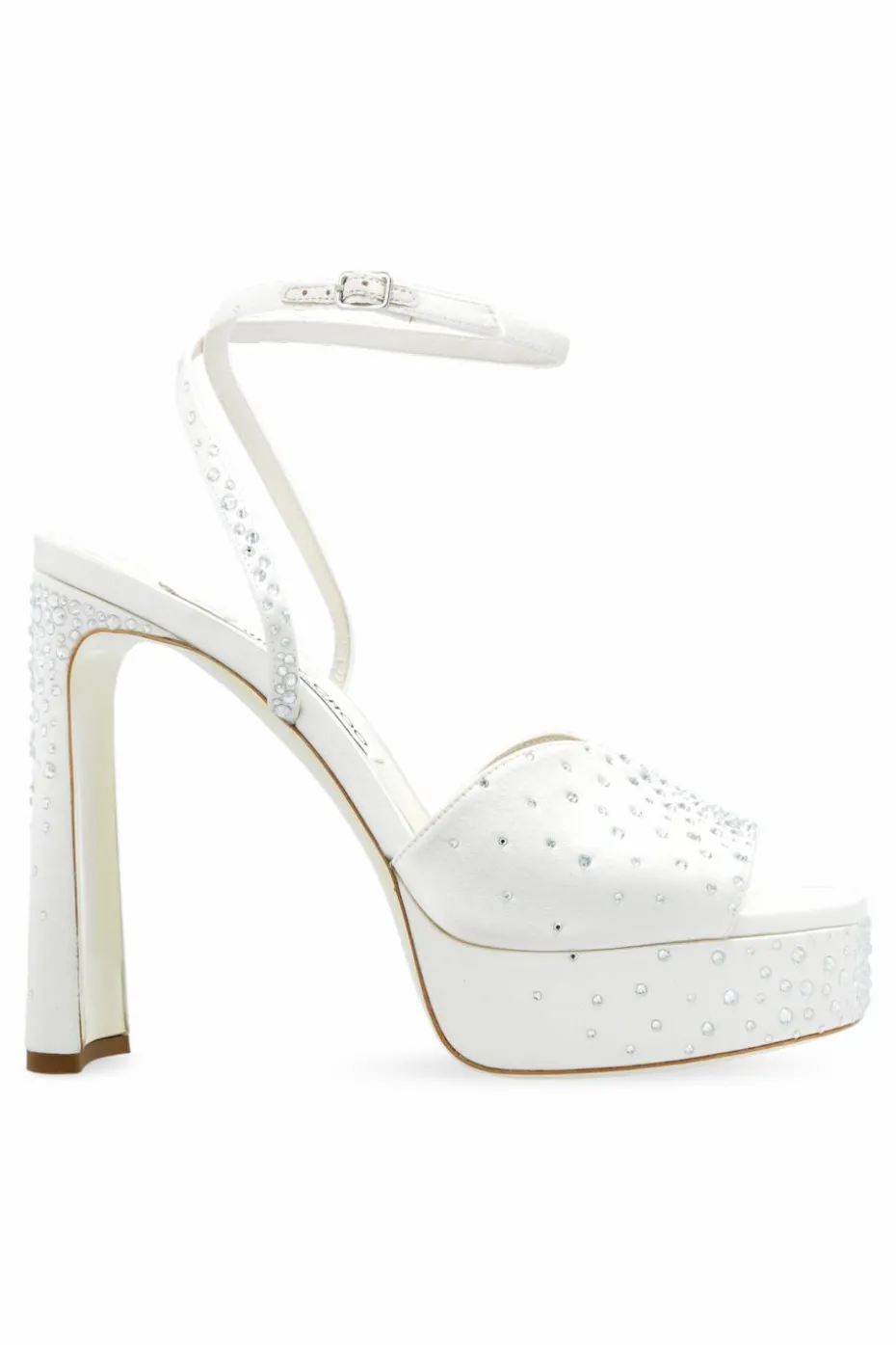 Jimmy Choo BIAŁY Sandały na obcasie `Karli`