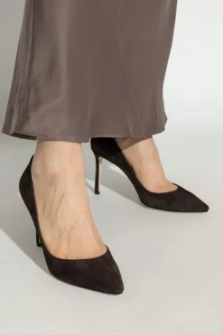 Jimmy Choo BRĄZOWY Buty na obcasie `Romy`