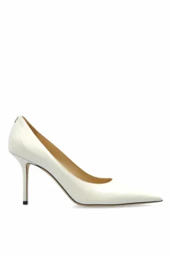 Jimmy Choo kremowy Buty na obcasie `Love`