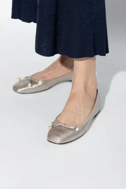 Jimmy Choo SREBRNY Baleriny `Elme`