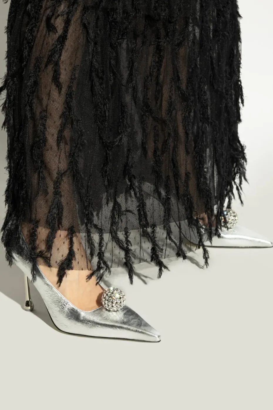 Jimmy Choo SREBRNY Buty na obcasie `Orb`