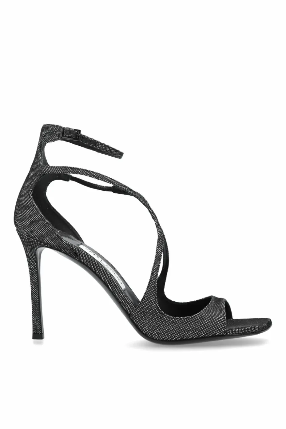 Jimmy Choo SREBRNY Sandały na obcasie