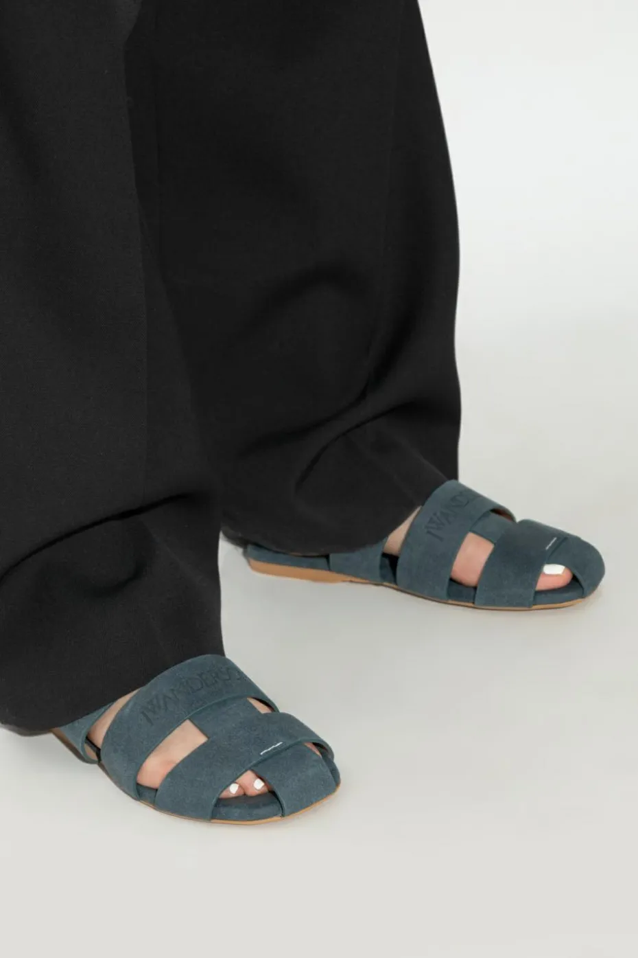 JW Anderson NIEBIESKI Skórzane buty