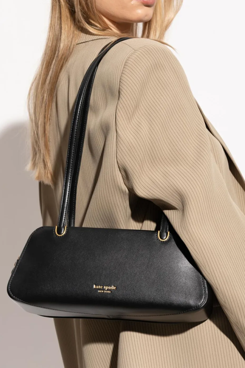 Kate Spade CZARNY Skórzana torba na ramię