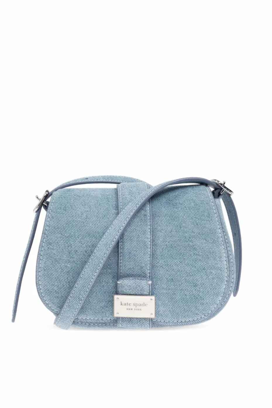 Kate Spade NIEBIESKI Zamszowa torba na ramię