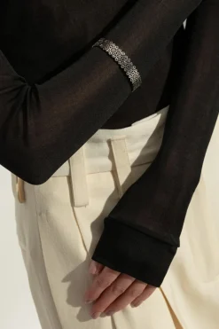 Kate Spade SREBRNY Mosiężna bransoleta