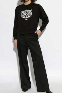 Kenzo CZARNY Bluza z motywem tygrysa