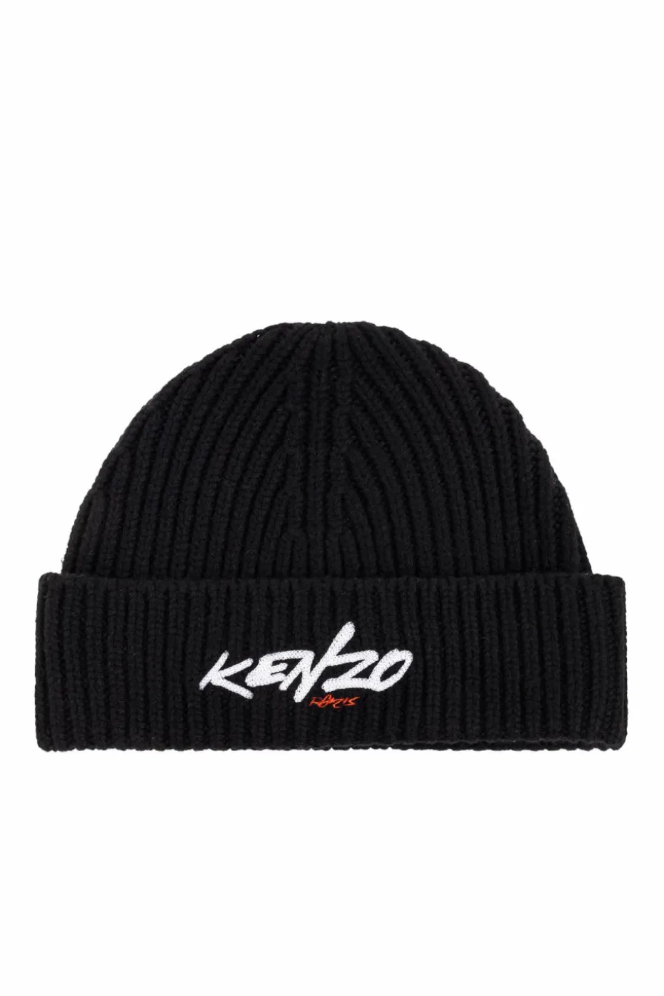 Kenzo CZARNY Wełniana czapka