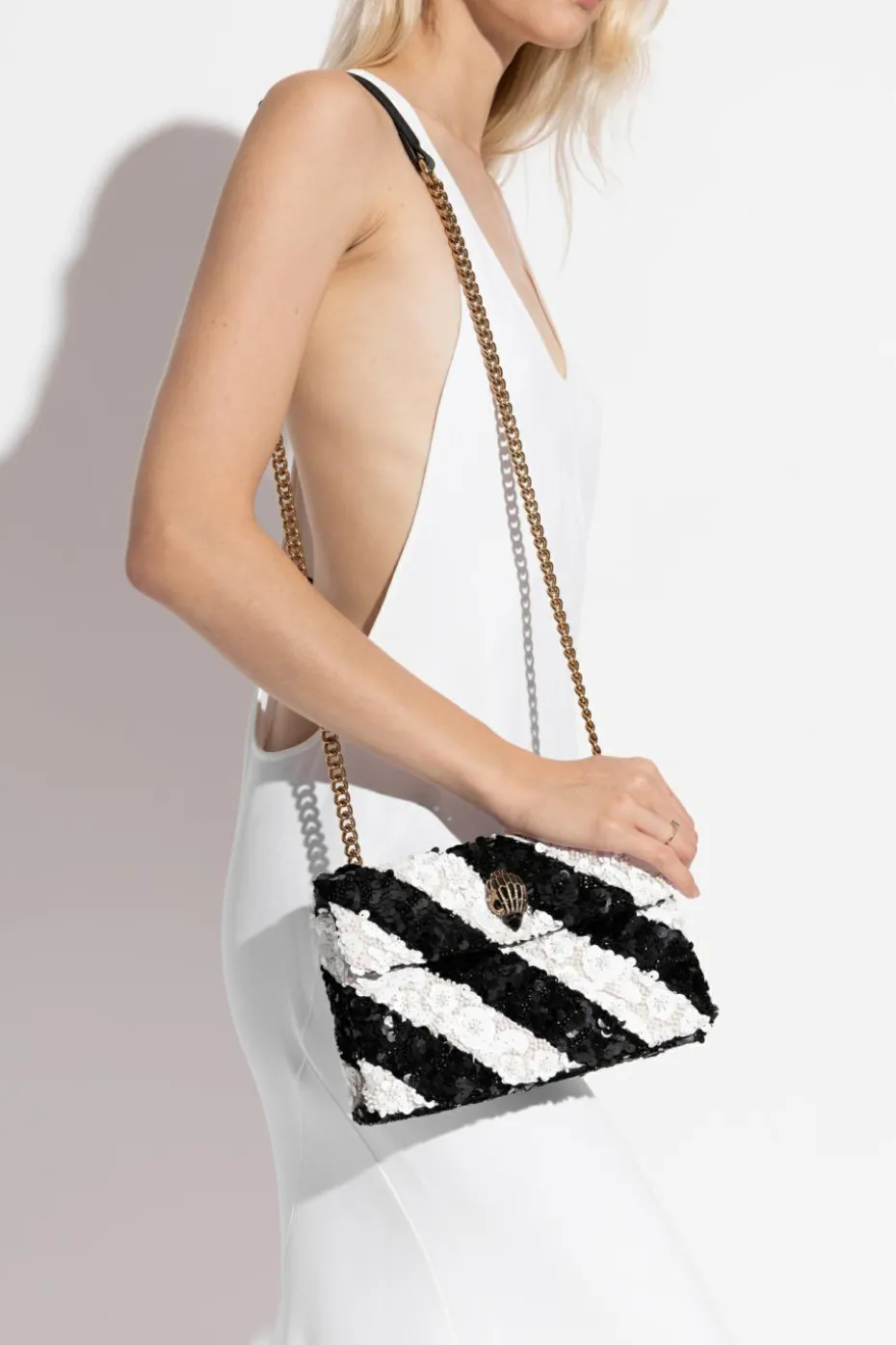 Kurt Geiger BIAŁY Torba na ramię `Kensington Medium`