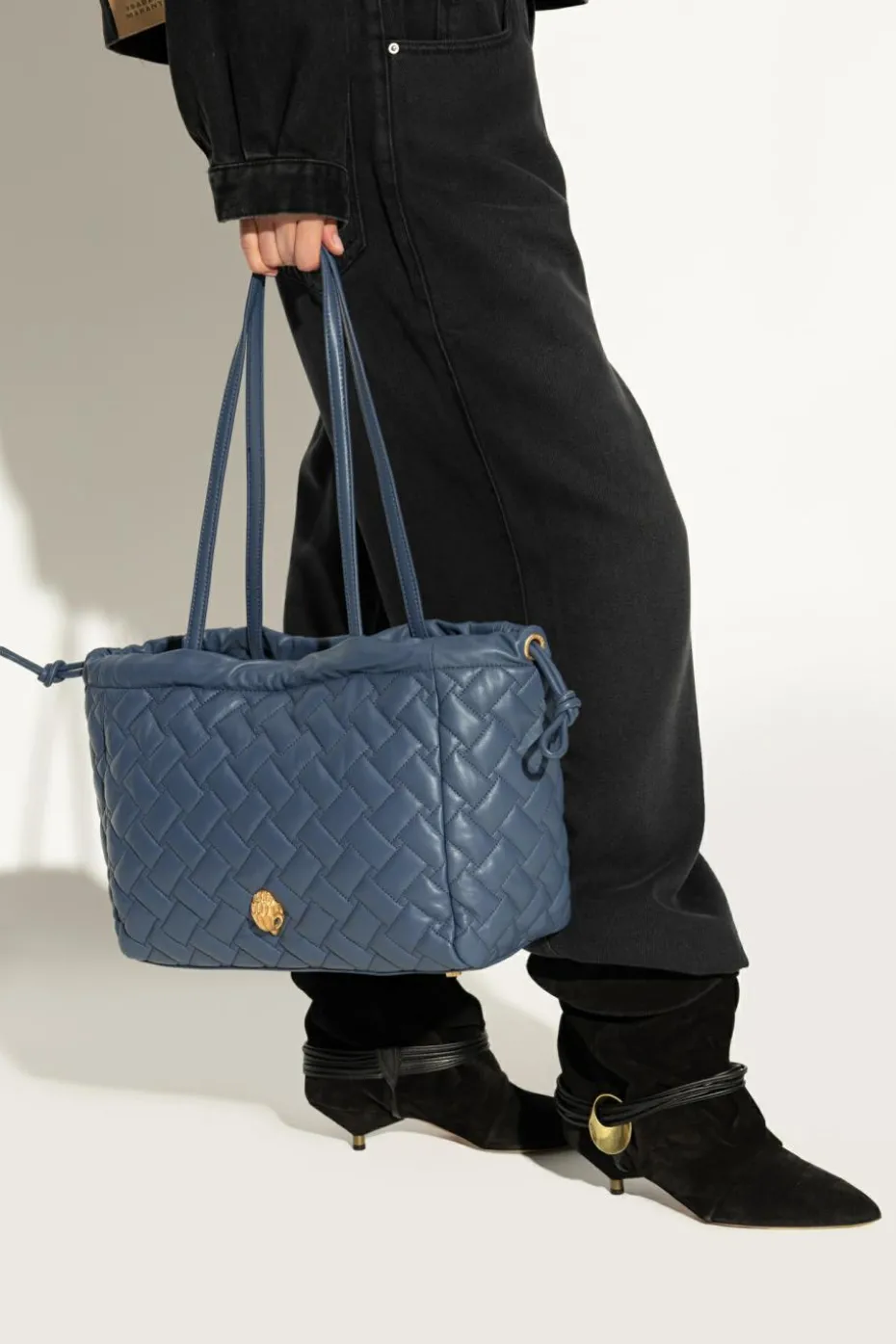 Kurt Geiger NIEBIESKI Torba `Kensington String` typu `shopper`