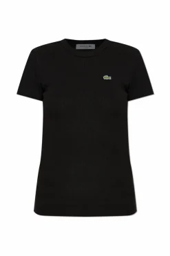 Lacoste CZARNY T-shirt z logo