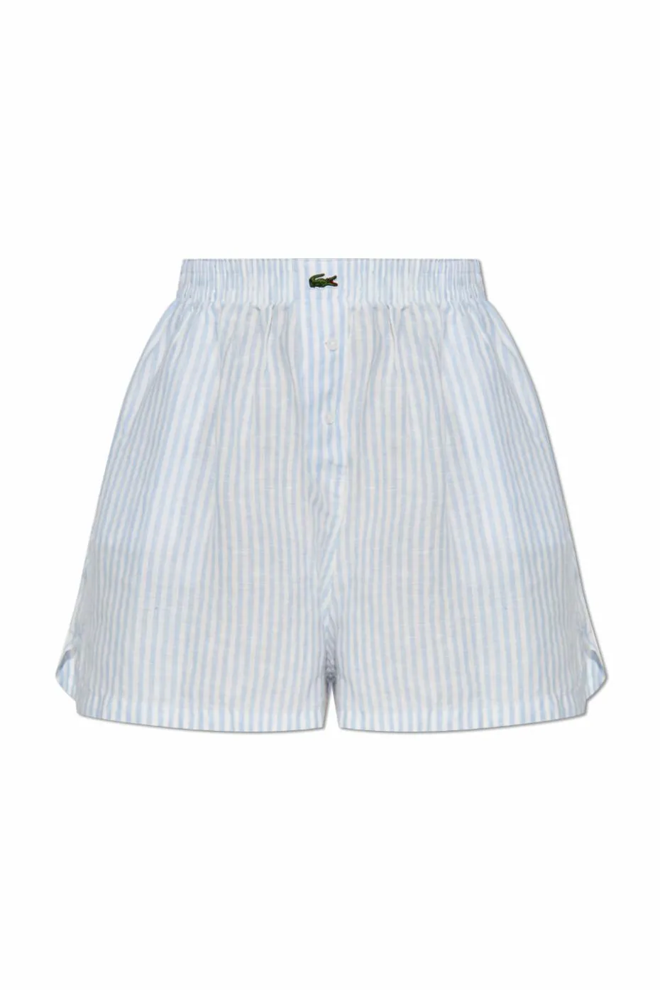 Lacoste jasnoniebieski Lniane szorty
