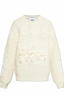 Lacoste kremowy Lacoste x Lemarié