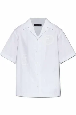 LACOSTE RUNWAY BIAŁY Koszula z logo