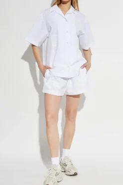 LACOSTE RUNWAY BIAŁY Koszula z logo