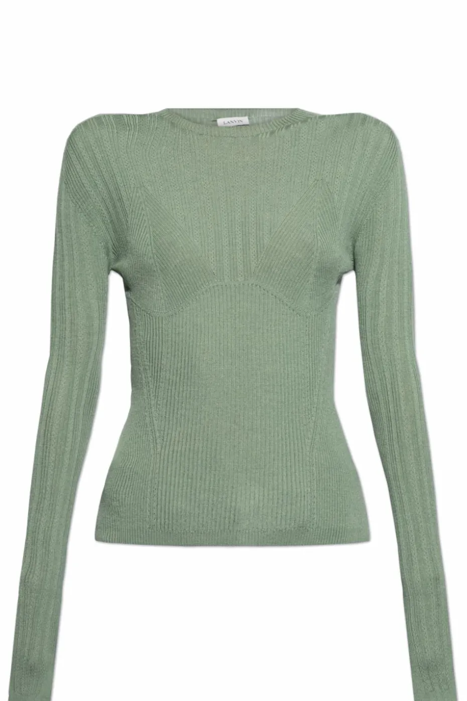 Lanvin ZIELONY Sweter o dopasowanym kroju