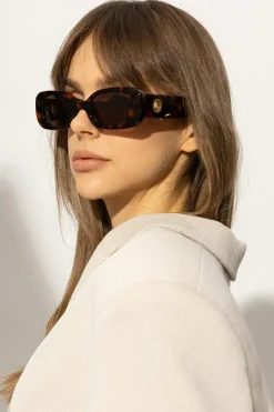 Linda Farrow BRĄZOWY Okulary przeciwsłoneczne ‘Lola’