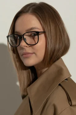 Linda Farrow CZARNY Okulary korekcyjne