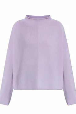 Lisa Yang FIOLETOWY Sweter `Sandy`