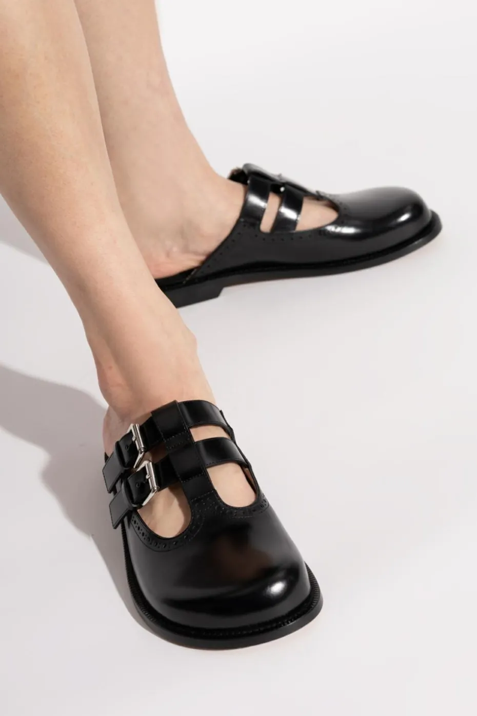 Loewe CZARNY Klapki `Campo`