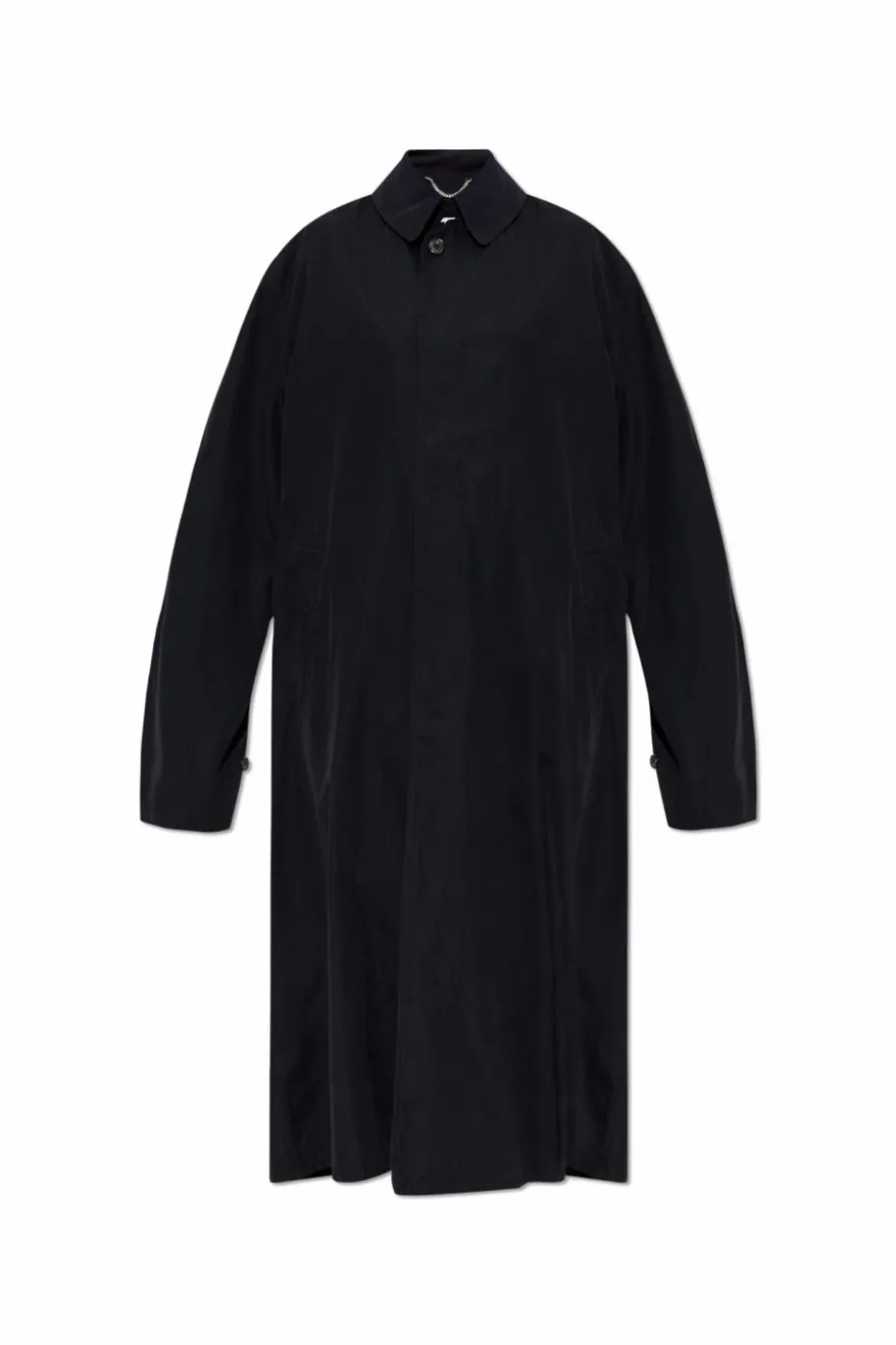 Maison Margiela CZARNY Płaszcz z kieszeniami