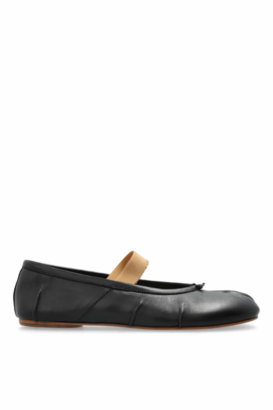Maison Margiela CZARNY Skórzane baleriny