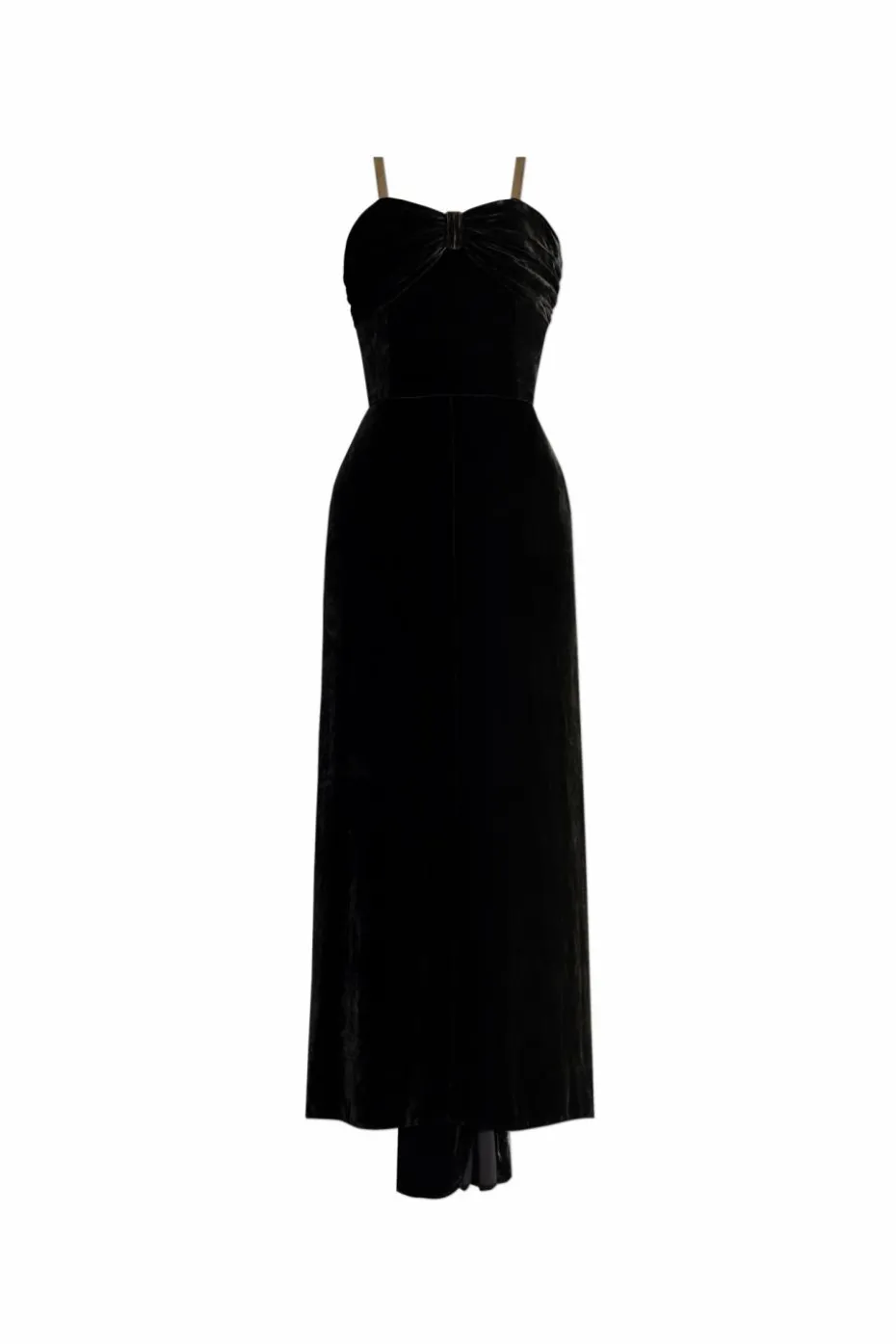Maison Margiela CZARNY Welurowa sukienka