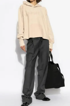 Maison Margiela RÓŻOWY Bluza z kapturem