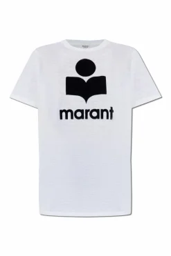 Marant Etoile BIAŁY T-shirt `Zewel`