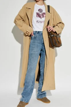 Marant Etoile BIAŁY T-shirt `Koldi`