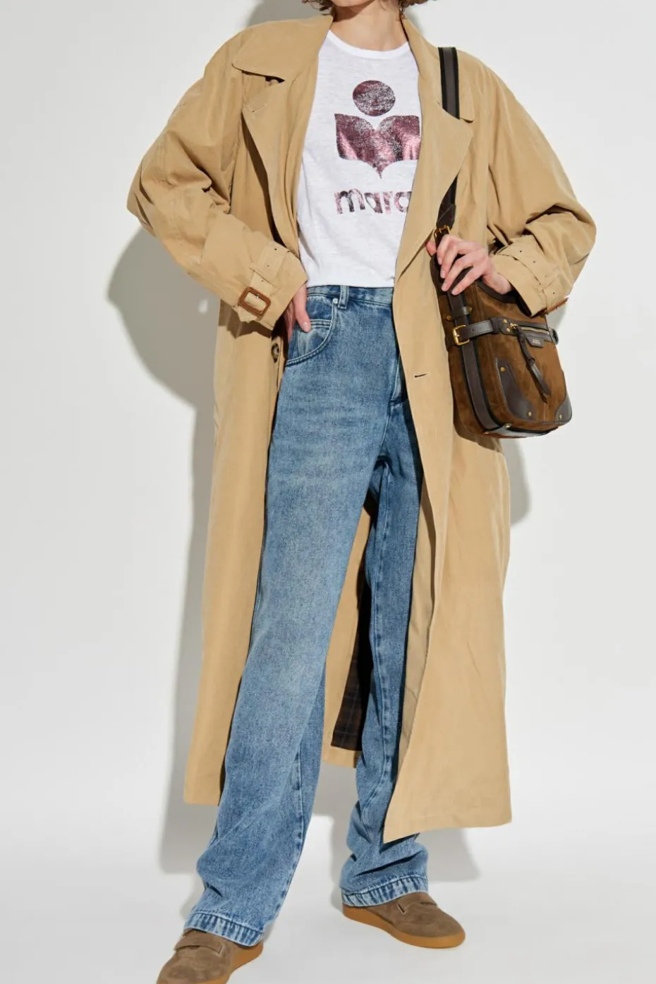 Marant Etoile BIAŁY T-shirt `Koldi`