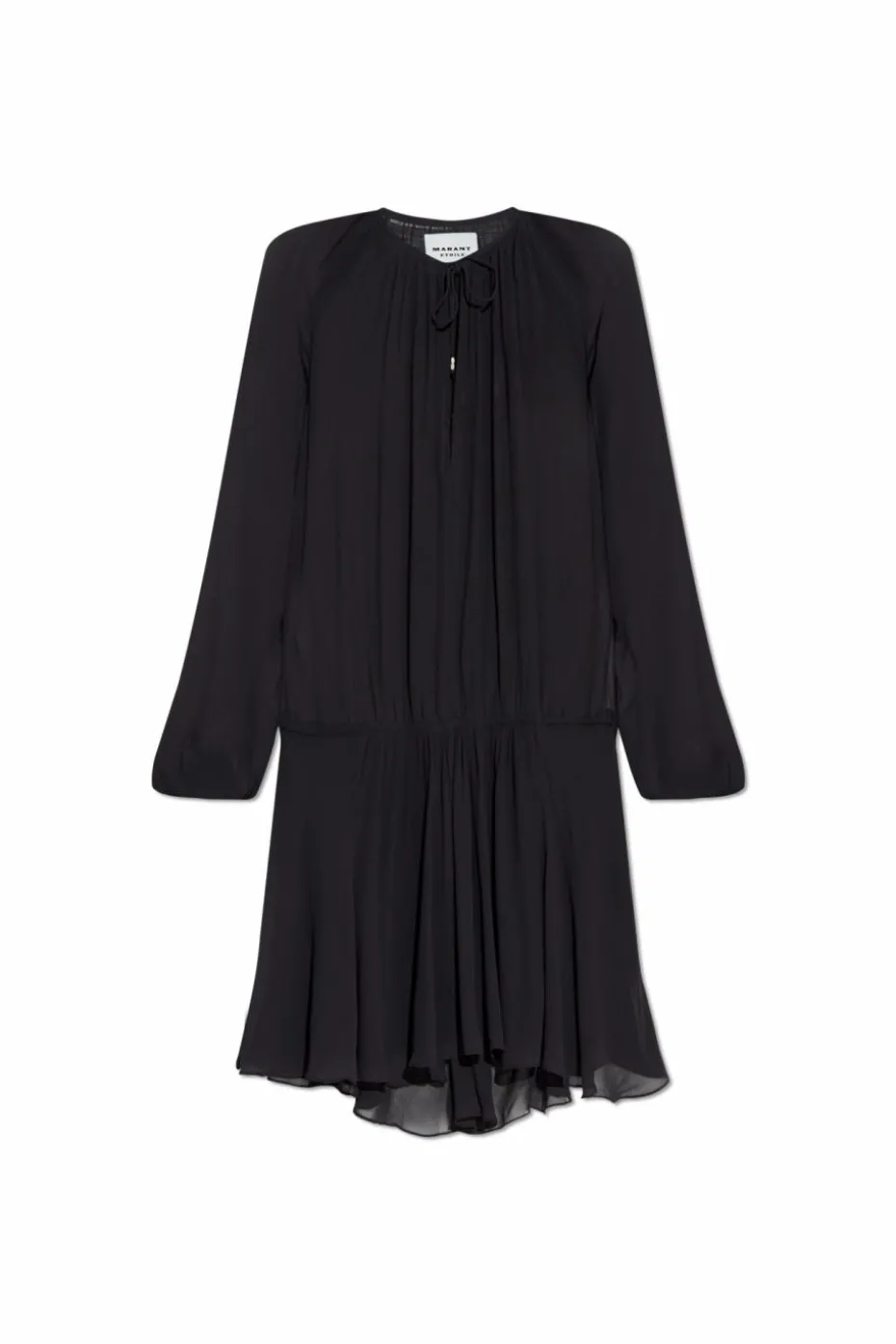 Marant Etoile CZARNY Transparentna sukienka `Bess`