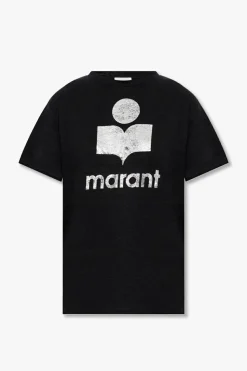 Marant Etoile CZARNY T-shirt ‘Zewel’