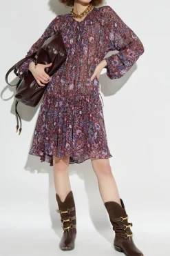 Marant Etoile FIOLETOWY Sukienka `Bess`