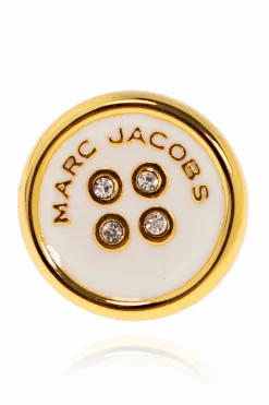 Marc Jacobs BIAŁY Kolczyki w kształcie guzików