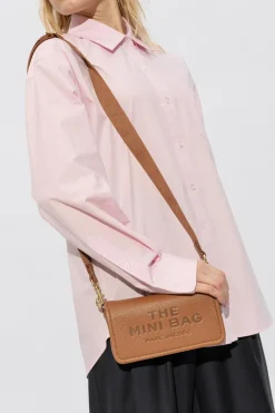 Marc Jacobs BRĄZOWY Skórzana torba na ramię ‘The Mini Bag’