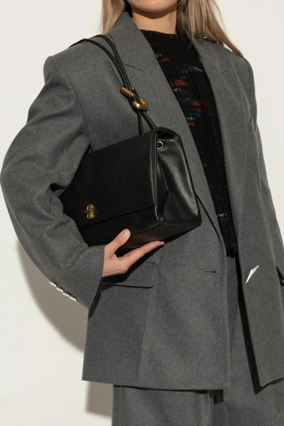 Marc Jacobs CZARNY Torba na ramię ‘The Duel Large’