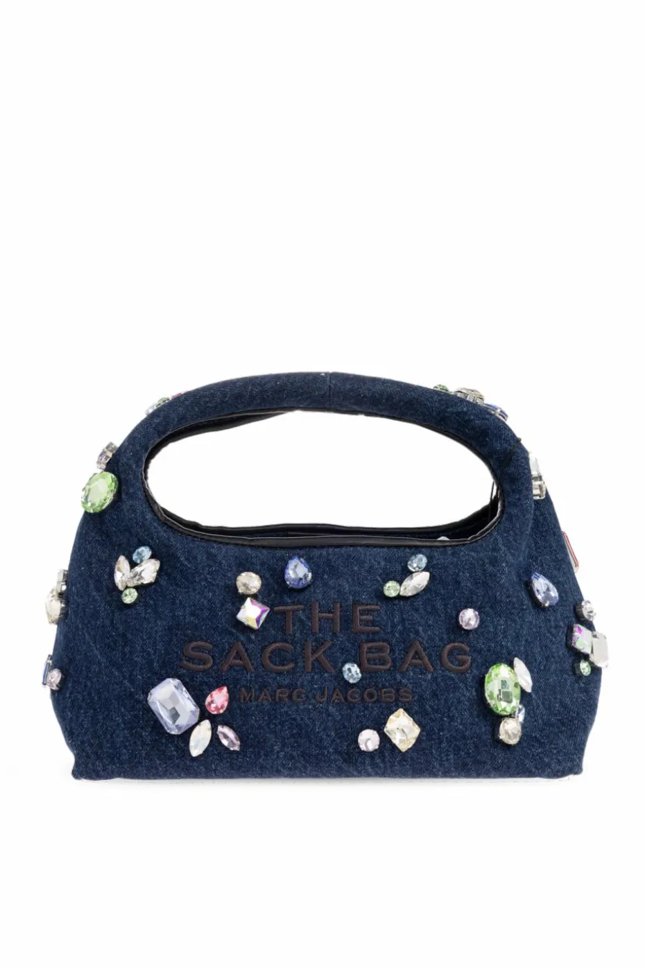 Marc Jacobs GRANATOWY Jeansowa torba do ręki