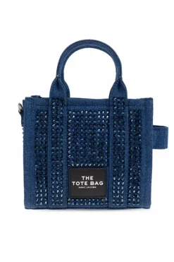 Marc Jacobs GRANATOWY Torba do ręki `The Crystal Denim Crossbody Tote Bag`