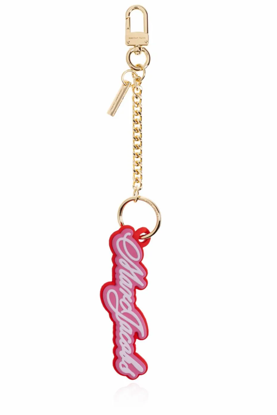 Marc Jacobs RÓŻOWY Brelok z logo