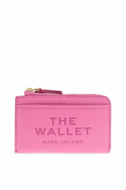 Marc Jacobs RÓŻOWY Etui na karty z logo