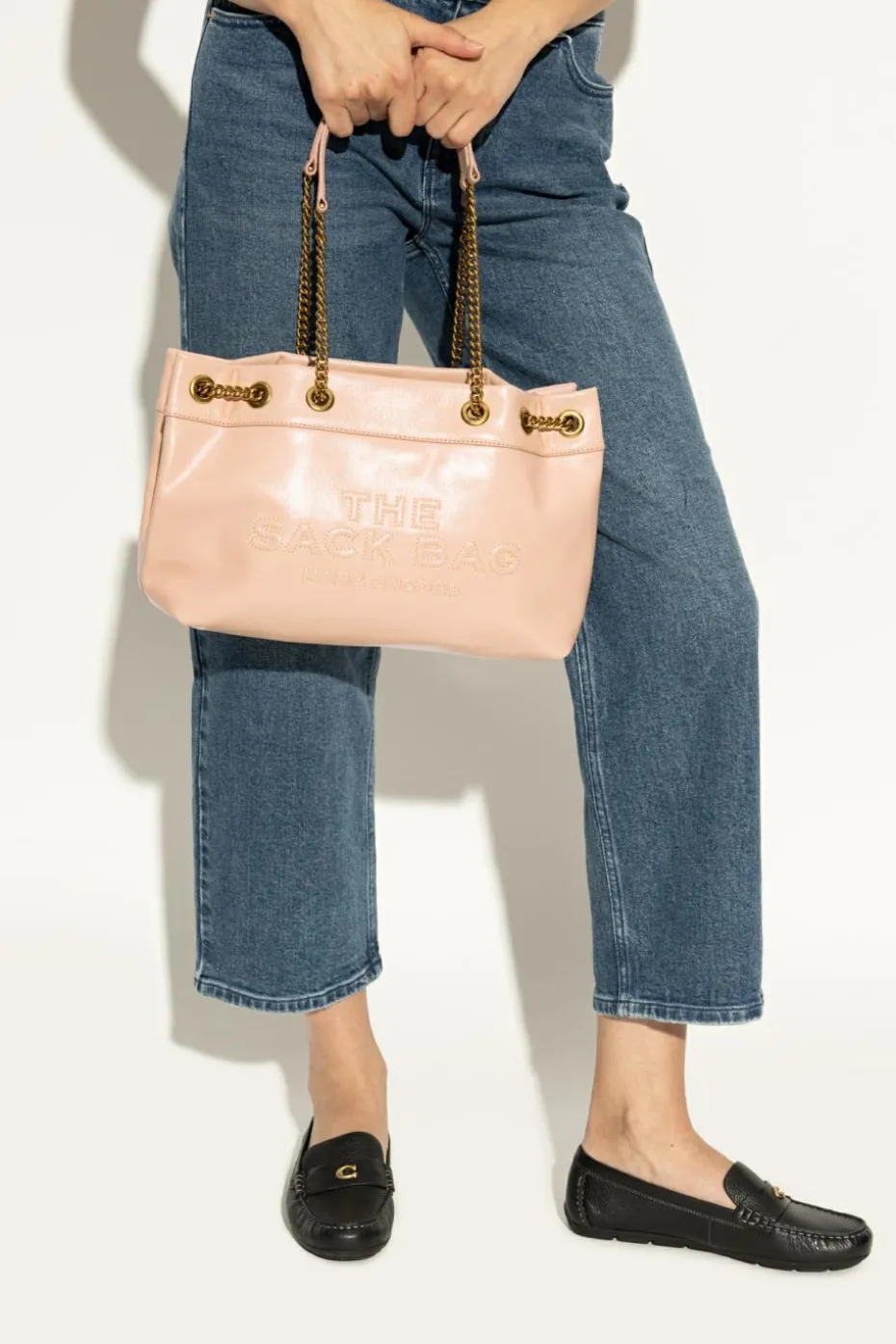 Marc Jacobs RÓŻOWY Torba `The Small Chain Sack Bag`