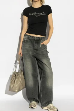 Marc Jacobs SZARY Jeansy z logo