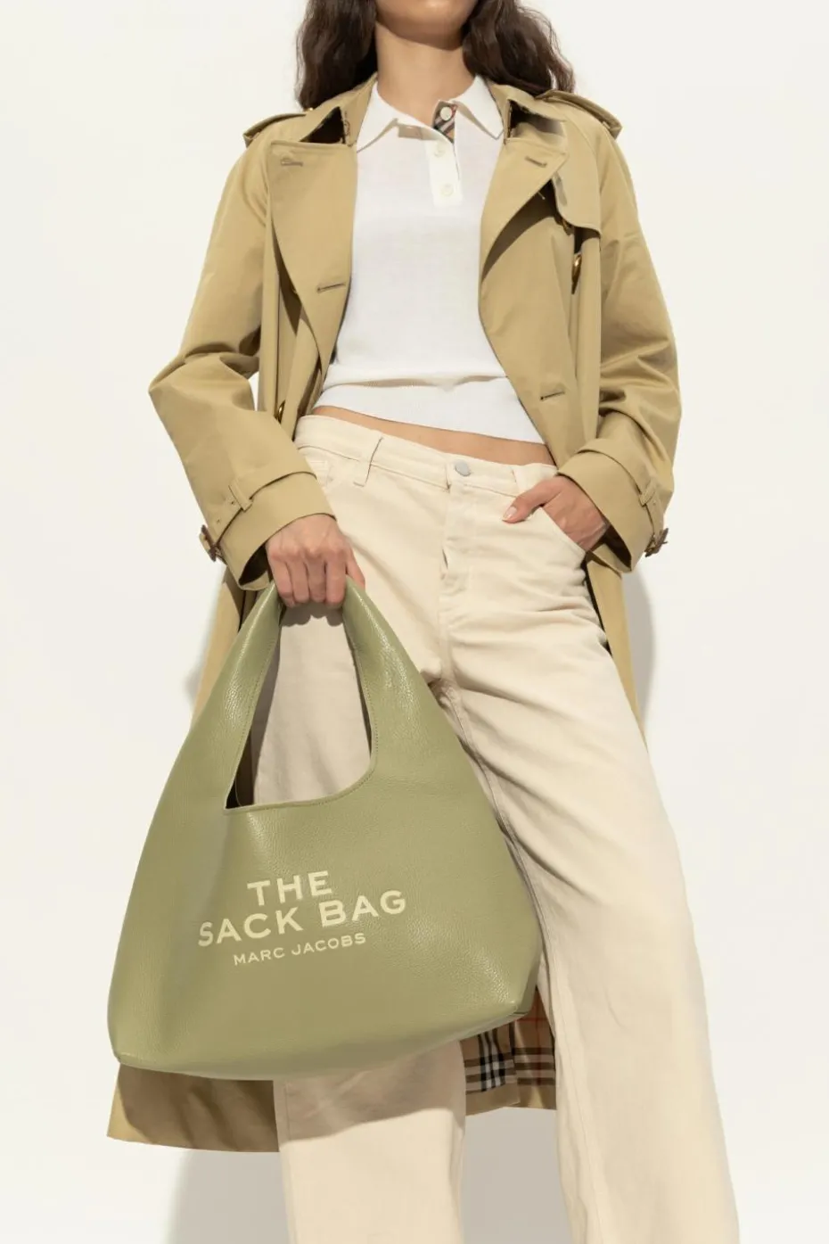 Marc Jacobs ZIELONY Torba do ręki `The Sack Bag Medium`