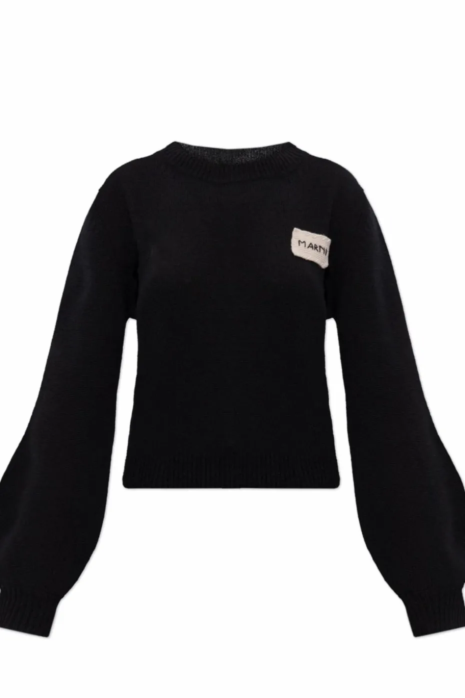 Marni CZARNY Sweter z logo