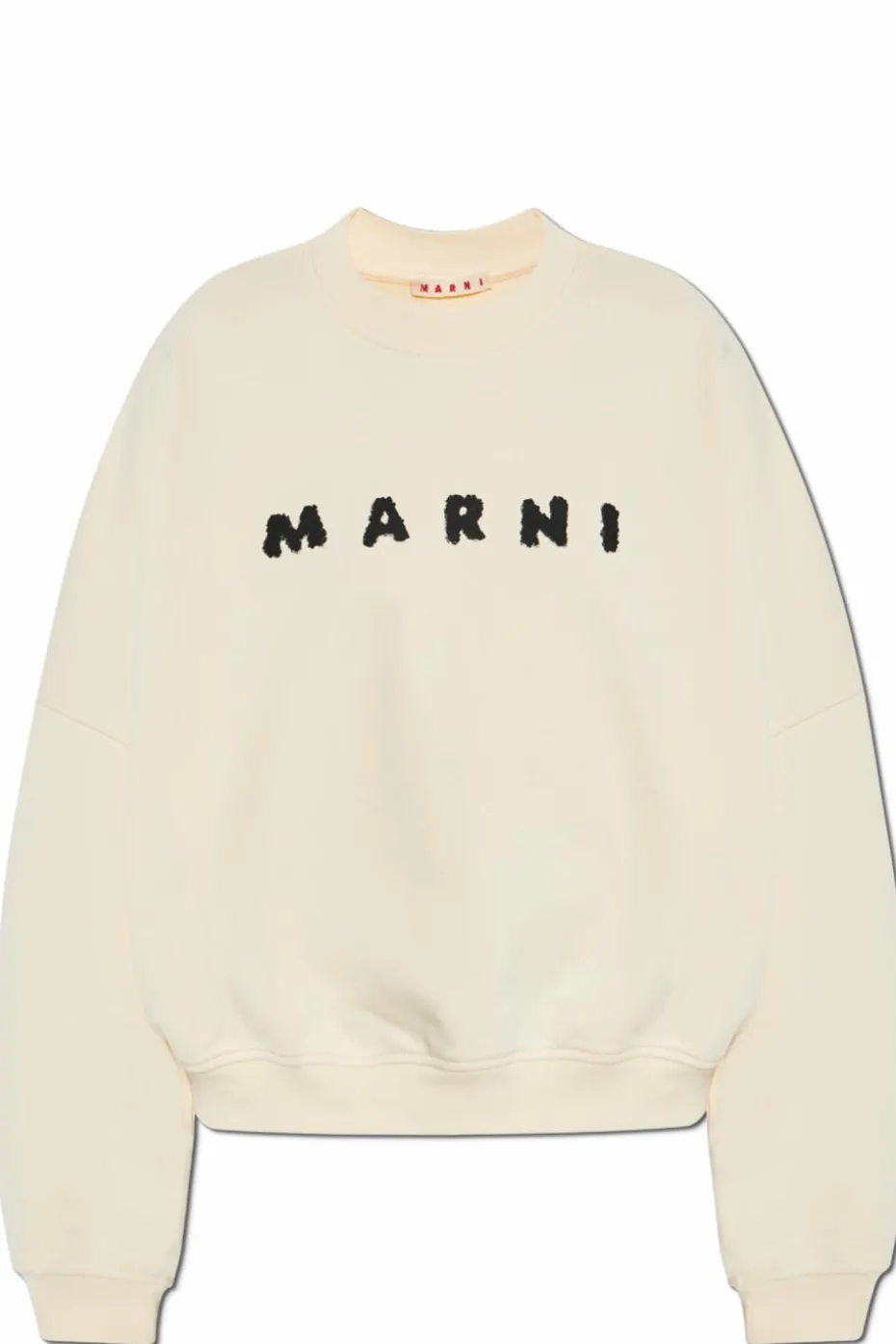 Marni kremowy Bluza z logo